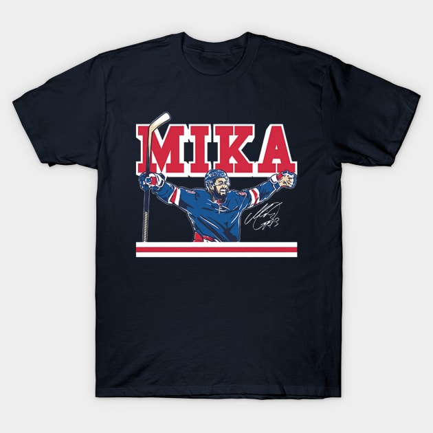 Mika Zibanejad Mika T-Shirt by stevenmsparks